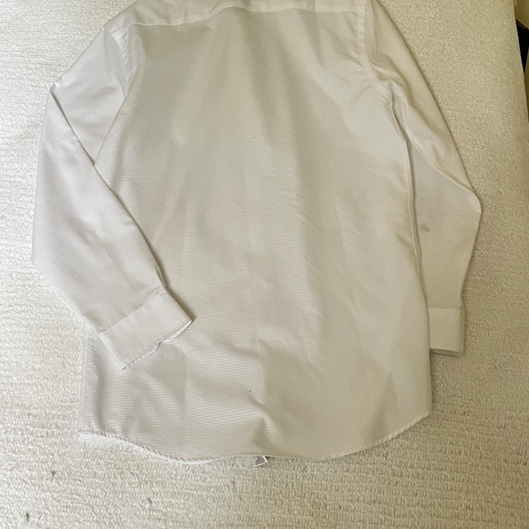 Daniel Hechter Paris White Textured Dress Shirt Men’s M – Modern Fit neck 15.5 - Picture 7 of 7